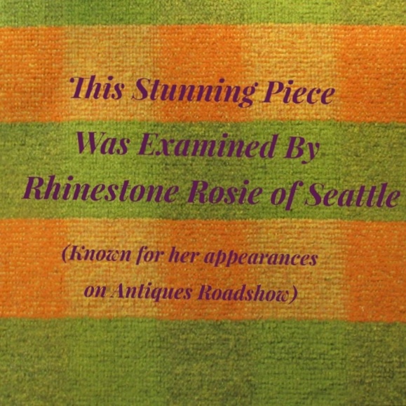 Vtg elegant purple rhinestone necklace - Picture 6 of 6